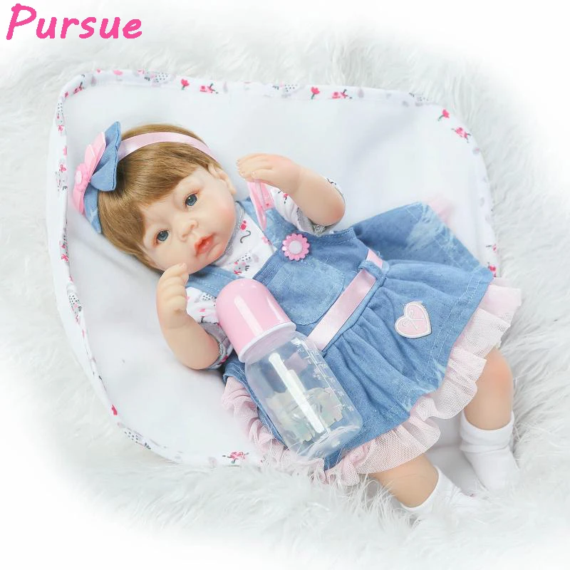 Pursue 17 inch Real Baby Adora Doll Reborn Silicone Baby Dolls Girls Toys Bebe Reborn Silicone menina brinquedos para meninas
Pursue 17 inch Real Baby Adora Doll Reborn Silicone Baby Dolls Girls Toys Bebe Reborn Silicone menina brinquedos para meninas