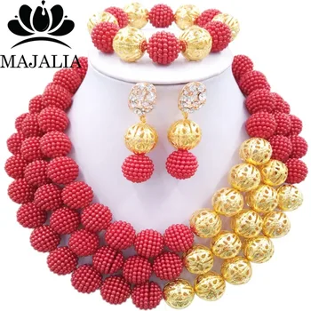Fashion nigerian wedding african beads jewelry Set red plastic beads necklace bracelet earrings jewelry set VV-131
Fashion nigerian wedding african beads jewelry Set red plastic beads necklace bracelet earrings jewelry set VV-131