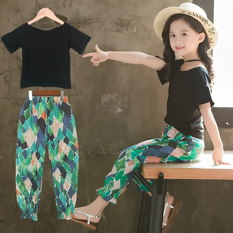 Girls Clothing Sets 2019 Summer Teens Girls Casual Sports Suits Tee Shirts Tops + Pants 2pcs Children Kids Clothes Tracksuit 12
Girls Clothing Sets 2019 Summer Teens Girls Casual Sports Suits Tee Shirts Tops + Pants 2pcs Children Kids Clothes Tracksuit 12