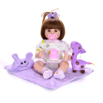 45cm Reborn Babies Silicone Dolls lifelike menina vinyl 18inch reborn lovely vivid doll kids Xmas birthday brinquedos bonecas
45cm Reborn Babies Silicone Dolls lifelike menina vinyl 18inch reborn lovely vivid doll kids Xmas birthday brinquedos bonecas