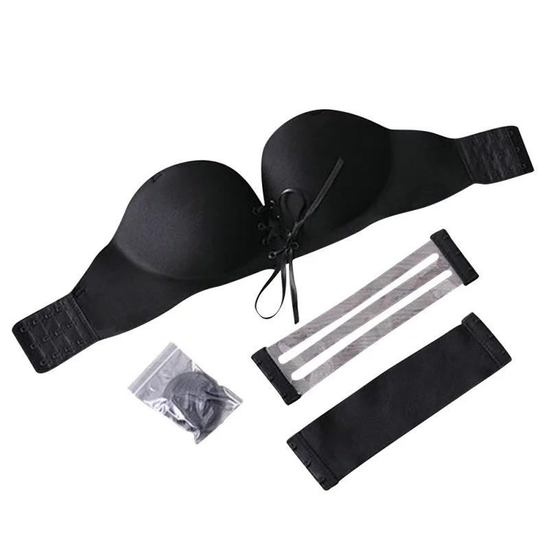 Sexy Women Invisible Bra Seamless Backless Removable Shoulder Strap Stretch Bra Push Up Underwear Female Bra New 8