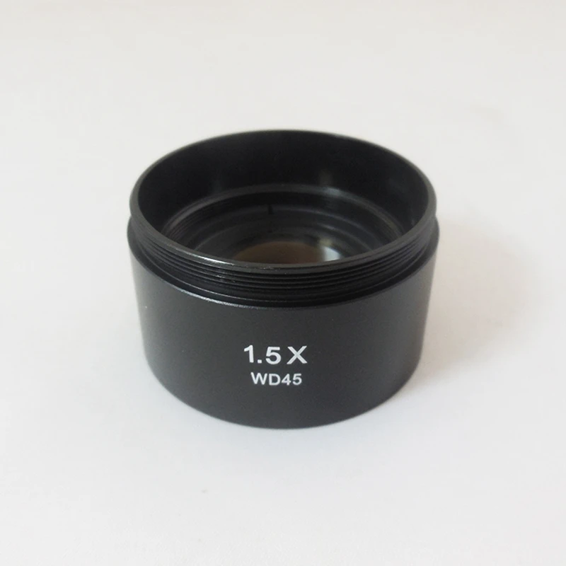 1.5x Barlow Microscope Attachment Objective Auxilliary Objective Lens for Stereo Microscope WD48 with Mounting Thread M48 x 0.7
1.5x Barlow Microscope Attachment Objective Auxilliary Objective Lens for Stereo Microscope WD48 with Mounting Thread M48 x 0.7