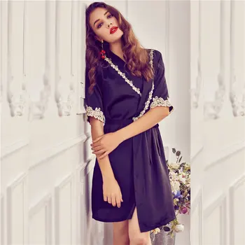 Tops quality summer plus size women Robes short sleeve sexy pajamas female bathrobe lace sleepwear lady silk bathrobe 6 colors
Tops quality summer plus size women Robes short sleeve sexy pajamas female bathrobe lace sleepwear lady silk bathrobe 6 colors