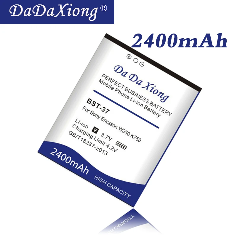 Da Da Xiong 2400mAh BST-37 Battery for Sony Ericsson W350 W710 W810 W800 K750 W550C W810C W700C W710C K750C D750i K610 Battery
Da Da Xiong 2400mAh BST-37 Battery for Sony Ericsson W350 W710 W810 W800 K750 W550C W810C W700C W710C K750C D750i K610 Battery