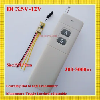 Small Volume Relay Receiver DC 3.6V 3.7V 4.8V 5V 6V 7.4V 9V 12V Mini Remote Control Switch Micro Power ON OFF Remote NO COM NC
Small Volume Relay Receiver DC 3.6V 3.7V 4.8V 5V 6V 7.4V 9V 12V Mini Remote Control Switch Micro Power ON OFF Remote NO COM NC