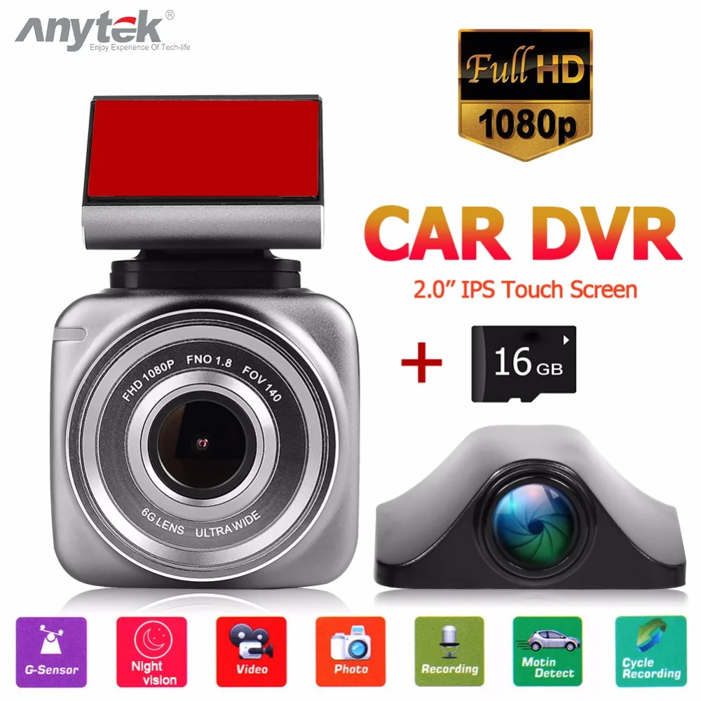 Anytek Q2 2.0 inch Mini Car DVR Camera Full HD1080P Lens G-Sensor Dash Cam Video Recorder Car Camera
Anytek Q2 2.0 inch Mini Car DVR Camera Full HD1080P Lens G-Sensor Dash Cam Video Recorder Car Camera