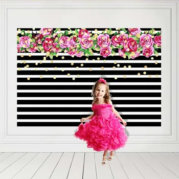 Vinyl Photography Background Custom Birthday Black Stripe Children Photo call Backgrounds for Photo Studio
Vinyl Photography Background Custom Birthday Black Stripe Children Photo call Backgrounds for Photo Studio