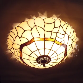 European Baroque Pastoral Ceiling Light Tiffany Round Glass Lampshade lamparas de techo abajur E27 110-240V
European Baroque Pastoral Ceiling Light Tiffany Round Glass Lampshade lamparas de techo abajur E27 110-240V