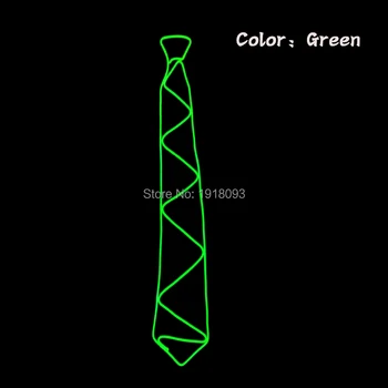 Lighting Green EL Wire Glowing Necktie Neon Cold Light EL cable rope Rave Custom Tie for Holiday Party Props Decoration
Lighting Green EL Wire Glowing Necktie Neon Cold Light EL cable rope Rave Custom Tie for Holiday Party Props Decoration