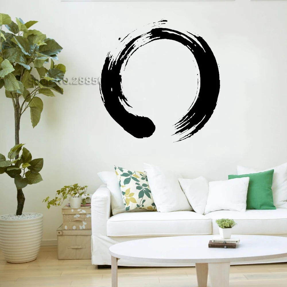 Personality Pattern Vinyl Wall Decal Wall Circle Enso Zen Calligraphy Japan Nirvana Stickers For Living Room Bedroom SA149
Personality Pattern Vinyl Wall Decal Wall Circle Enso Zen Calligraphy Japan Nirvana Stickers For Living Room Bedroom SA149