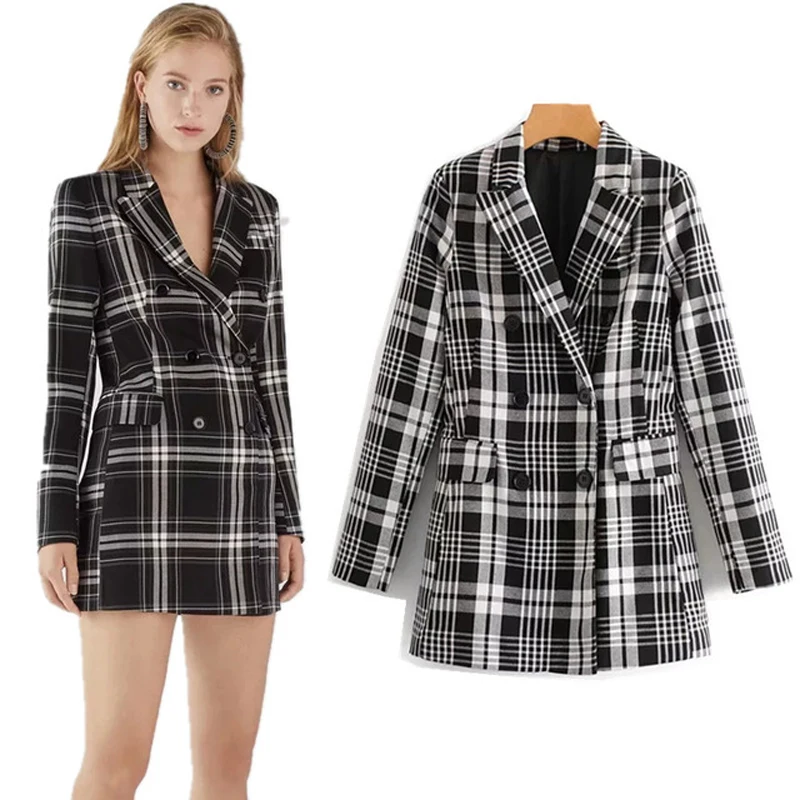 COZARII 2018 casaco feminino blazers england style houndstooth plaid panelled women bomber blazers jacket plus size tops
COZARII 2018 casaco feminino blazers england style houndstooth plaid panelled women bomber blazers jacket plus size tops