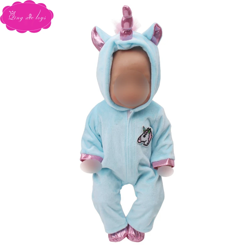43 cm baby dolls clothes Girl blue Unicorn costume jumpsuits Dress accessories 18 inch American doll zf11
43 cm baby dolls clothes Girl blue Unicorn costume jumpsuits Dress accessories 18 inch American doll zf11