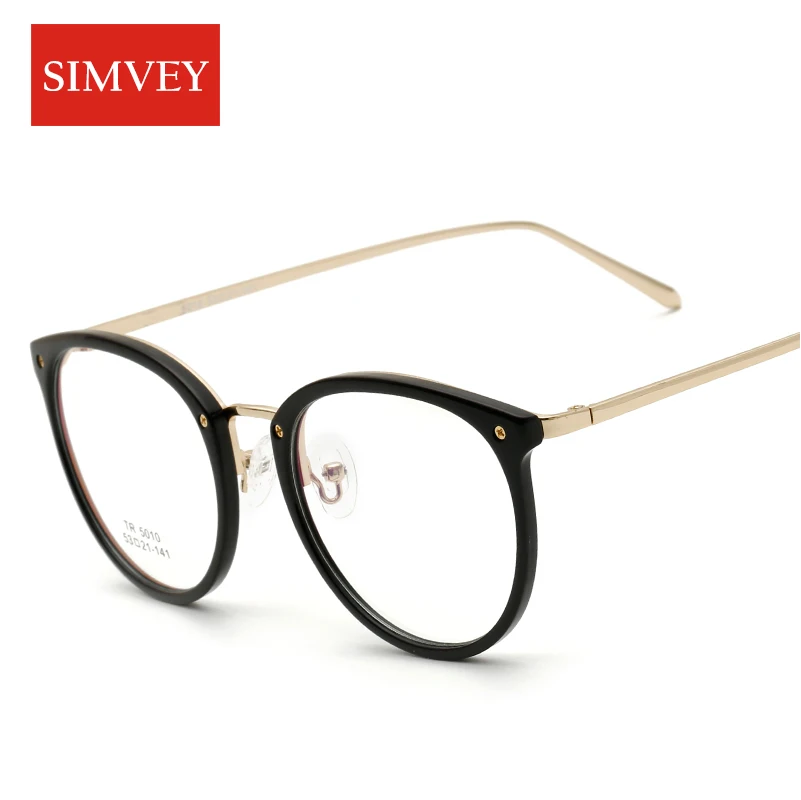 Simvey Vintage Optical Eyeglasses Frame Myopia Round Metal Clear Lens Glasses Women Oversized Spectacles Eye Glasses TR90
Simvey Vintage Optical Eyeglasses Frame Myopia Round Metal Clear Lens Glasses Women Oversized Spectacles Eye Glasses TR90