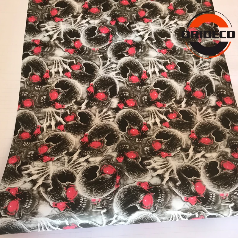 red eye skull sticker bomb vinyl wraps 3