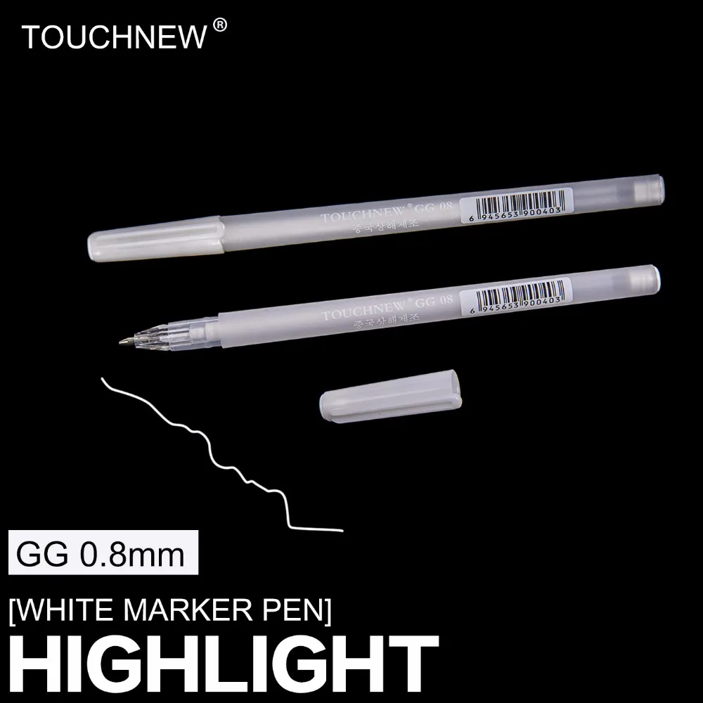 TOUCHNEW 0.8mm White Highlighter Pen Sketch Fine Liner Pen Scribble Pen Paint Design Art Markers for School Supplies
TOUCHNEW 0.8mm White Highlighter Pen Sketch Fine Liner Pen Scribble Pen Paint Design Art Markers for School Supplies