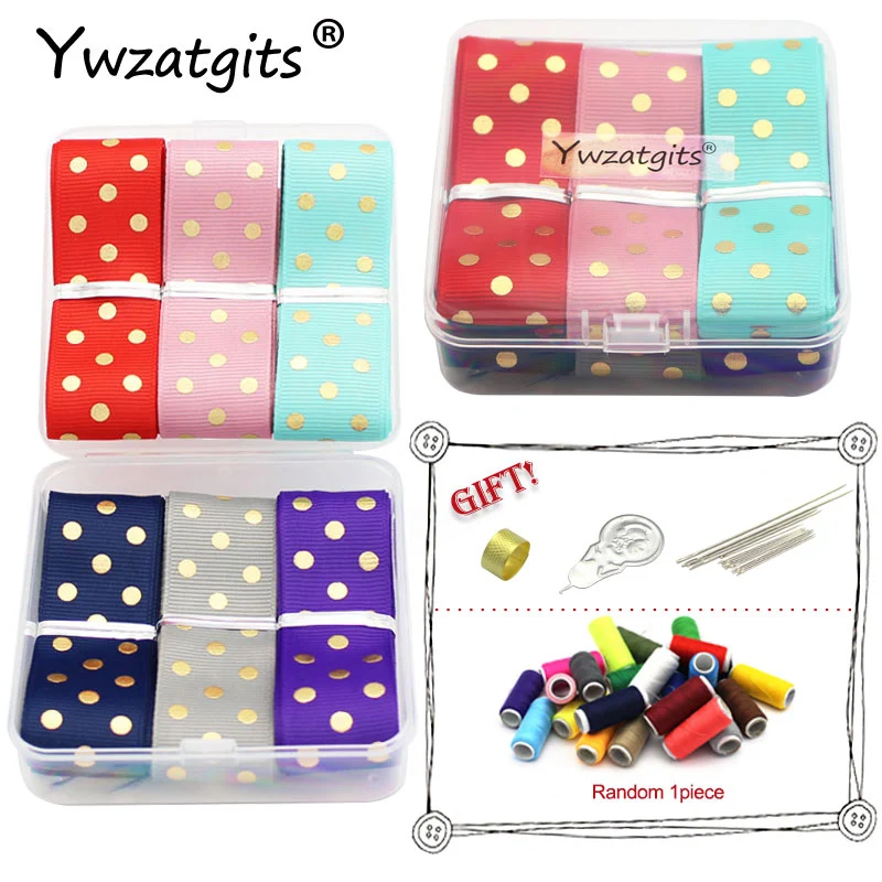 ywzatgits 5yards/6yards 25mm Grosgrain Dots Printed Ribbons Party Wedding Gift Wrapping Decor DIY Accessories 040054320
ywzatgits 5yards/6yards 25mm Grosgrain Dots Printed Ribbons Party Wedding Gift Wrapping Decor DIY Accessories 040054320
