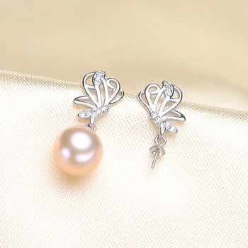 Butterfly Design Earrings Fittings S925 Sterling Silver Pearl Earrings Holder Women DIY Butterflies Earrings Accessory 6Pairs
Butterfly Design Earrings Fittings S925 Sterling Silver Pearl Earrings Holder Women DIY Butterflies Earrings Accessory 6Pairs