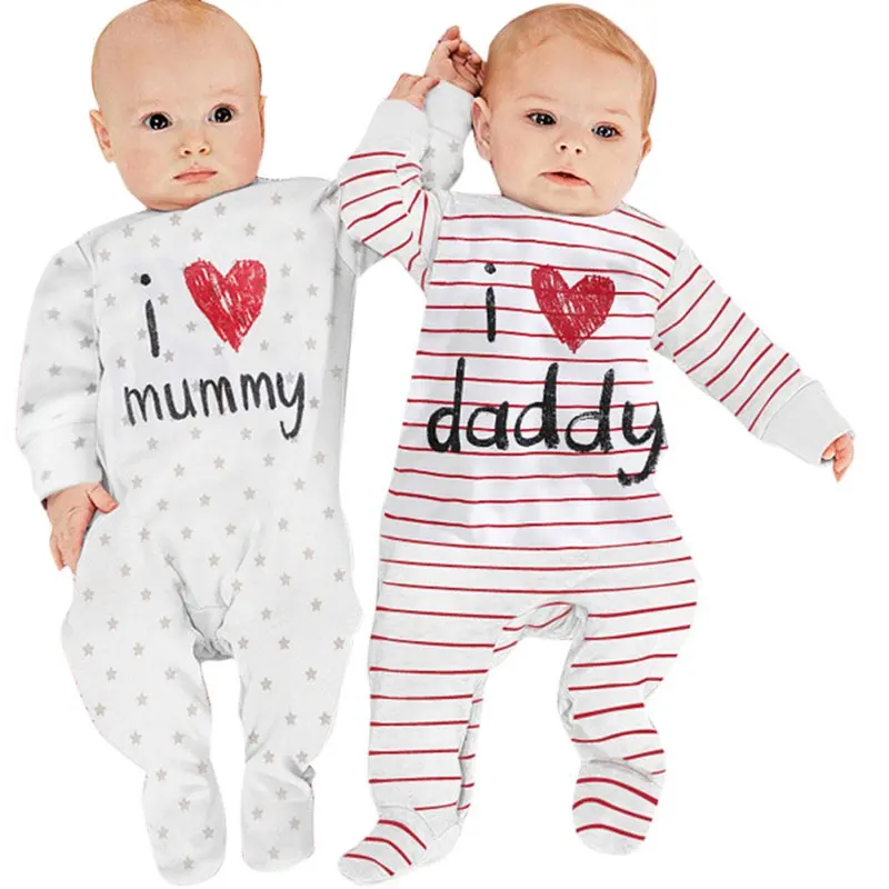UNIKIDS 0-3Y Baby Cotton Long Sleeves Striped Love Mummy Daddy Overalls Clothes SJ02B
UNIKIDS 0-3Y Baby Cotton Long Sleeves Striped Love Mummy Daddy Overalls Clothes SJ02B