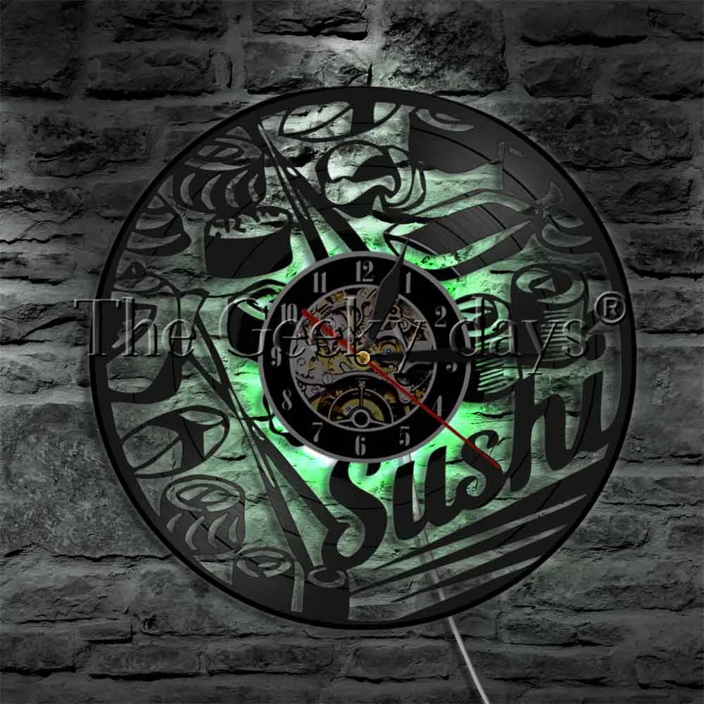 1Piece Sushi Rolls Led Wall Sign Japanese Sashimi LED Nightlight Clock Food Led Lighting Vinyl Wall Clock Sushi Lover Gift Decor
1Piece Sushi Rolls Led Wall Sign Japanese Sashimi LED Nightlight Clock Food Led Lighting Vinyl Wall Clock Sushi Lover Gift Decor
