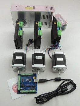 CNC USB 3 Axis kit ST-M5045 (replace 2M542) driver+ mach3 USB controller card 100KHz+ 3pcs nema23 270oz-in motor+power supply
CNC USB 3 Axis kit ST-M5045 (replace 2M542) driver+ mach3 USB controller card 100KHz+ 3pcs nema23 270oz-in motor+power supply