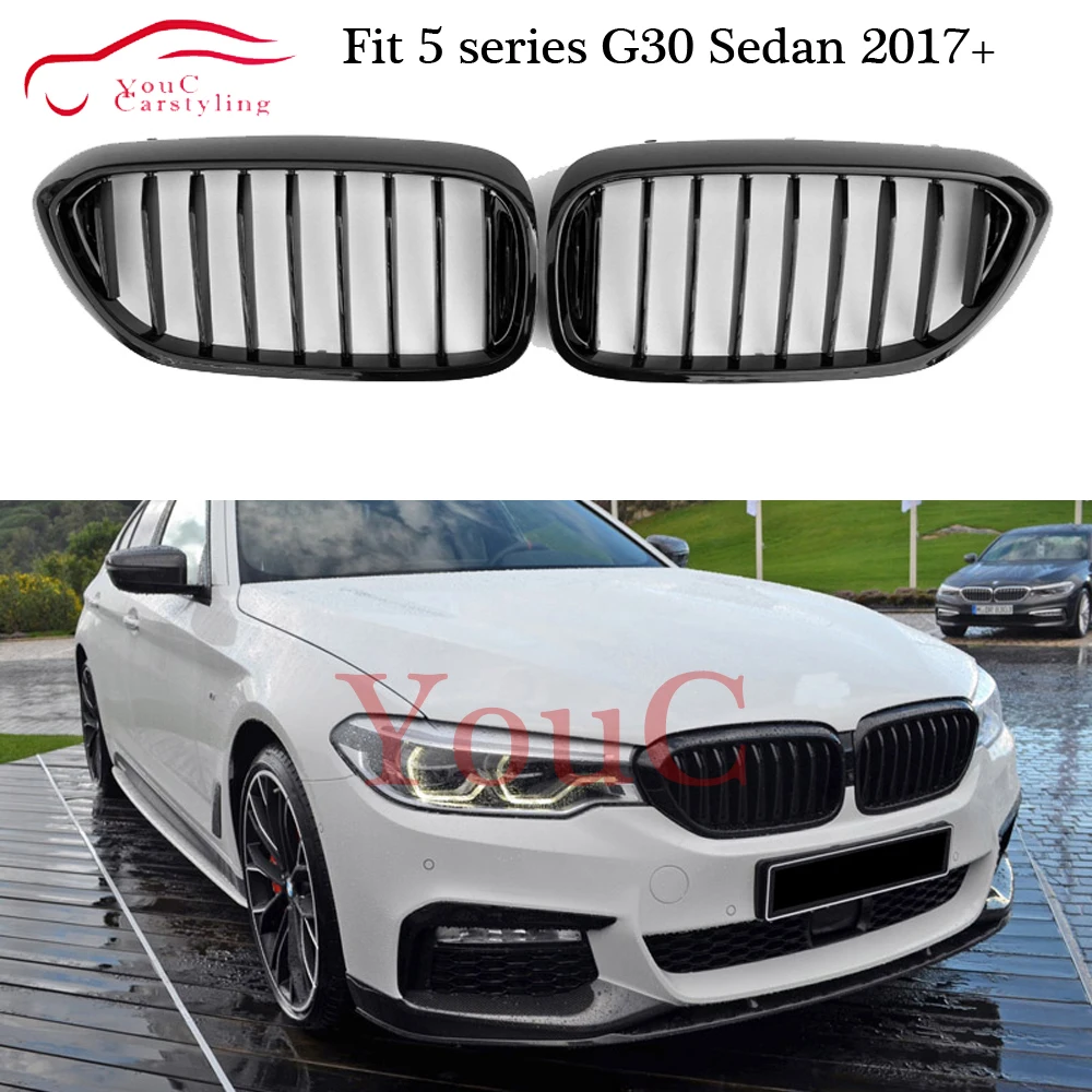G30 Single Slat Front Kidney Grille Grills for BMW 5 Series G30 G31 2017 + Sedan Hatchback Front Hood Bumper Racing Grill Black 
G30 Single Slat Front Kidney Grille Grills for BMW 5 Series G30 G31 2017 + Sedan Hatchback Front Hood Bumper Racing Grill Black