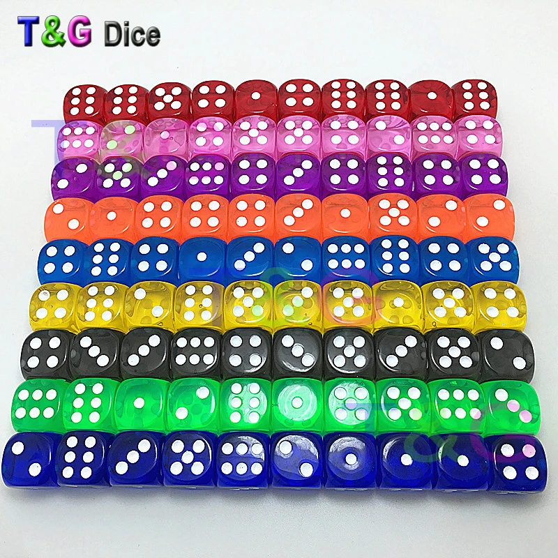 10 dices/set T&G High Quality 16mm Clear Multi Rounded Corners D6 Dice with Dots Plastic Cube for sales Kid Board Game
10 dices/set T&G High Quality 16mm Clear Multi Rounded Corners D6 Dice with Dots Plastic Cube for sales Kid Board Game