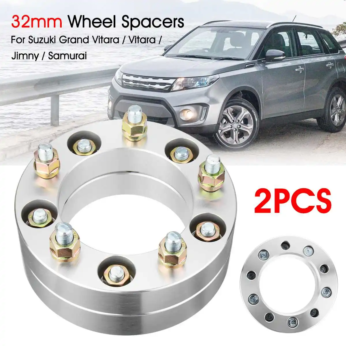 1 Pair 5x5.5'' Car Wheel Spacers 5x139.7mm Wheel Adapters For Suzuki Vitara SJ Samurai Jimny Grand Vitara
1 Pair 5x5.5'' Car Wheel Spacers 5x139.7mm Wheel Adapters For Suzuki Vitara SJ Samurai Jimny Grand Vitara