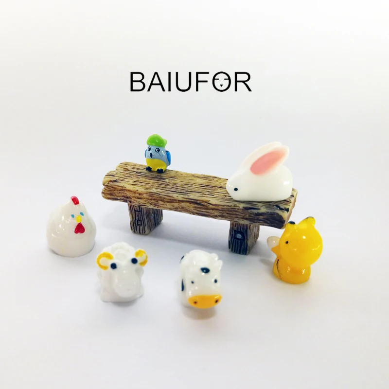 BAIUFOR Mini Animals Parrot Bee Rabbit Sheep Cow Fairy Garden Miniaturas Micro Moss Landscape diy Terrarium Figurines
BAIUFOR Mini Animals Parrot Bee Rabbit Sheep Cow Fairy Garden Miniaturas Micro Moss Landscape diy Terrarium Figurines