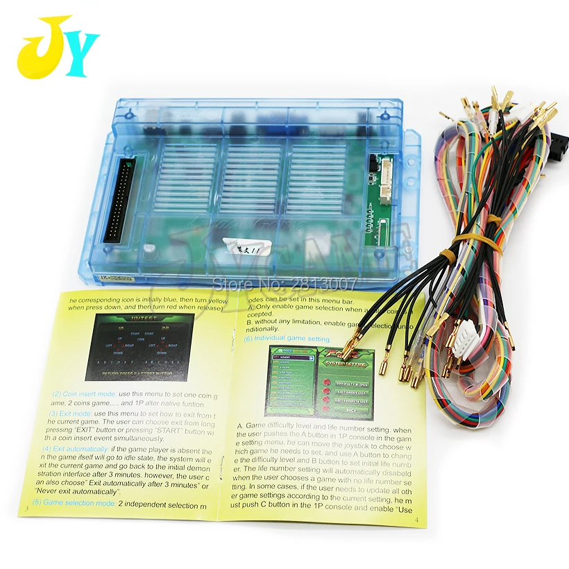Arcade Cabinet 1388 Game Joystick Console DIY Parts Box 6s in 1 Board VGA HDMI Motherboard For TV | Спорт и развлечения