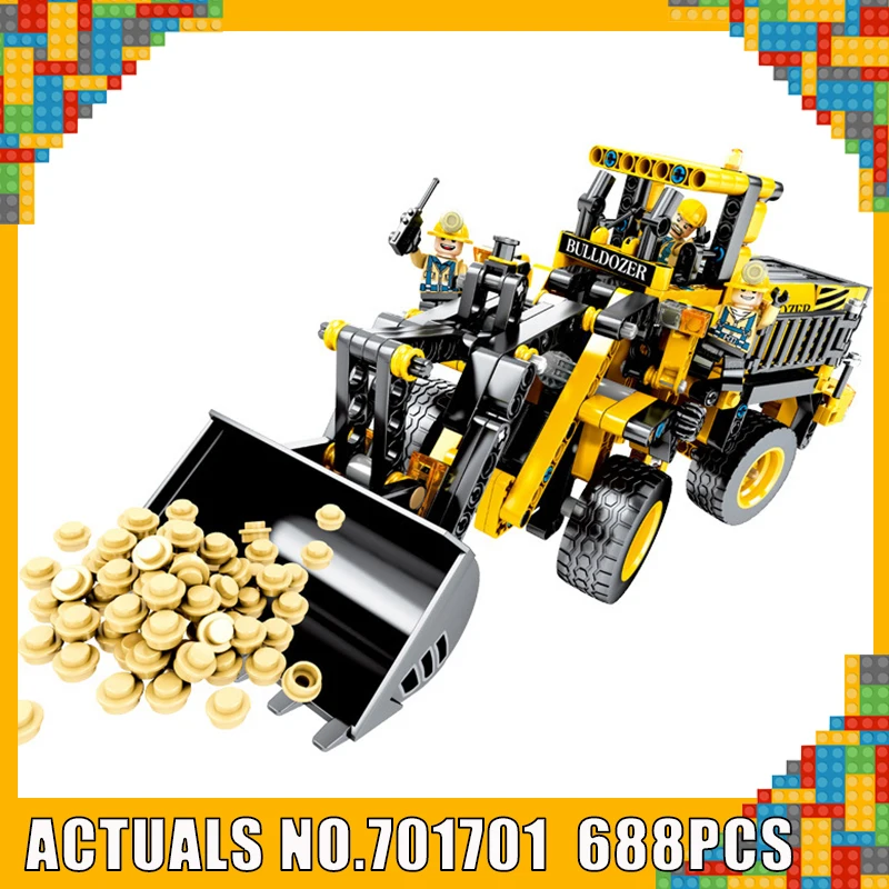 DIY Excavator Wheel Loader Sets Building Blocks Bricks Toy Compatible with Legoingly 701701 Educational Technic Series Technique
DIY Excavator Wheel Loader Sets Building Blocks Bricks Toy Compatible with Legoingly 701701 Educational Technic Series Technique