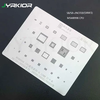 Jyrkior For Samsung S8 / S8 Plus / NOTE 8 0.12MM Multi-Function MSM8998 CPU BGA Reballing Stencil Plant Tin Steel Net
Jyrkior For Samsung S8 / S8 Plus / NOTE 8 0.12MM Multi-Function MSM8998 CPU BGA Reballing Stencil Plant Tin Steel Net