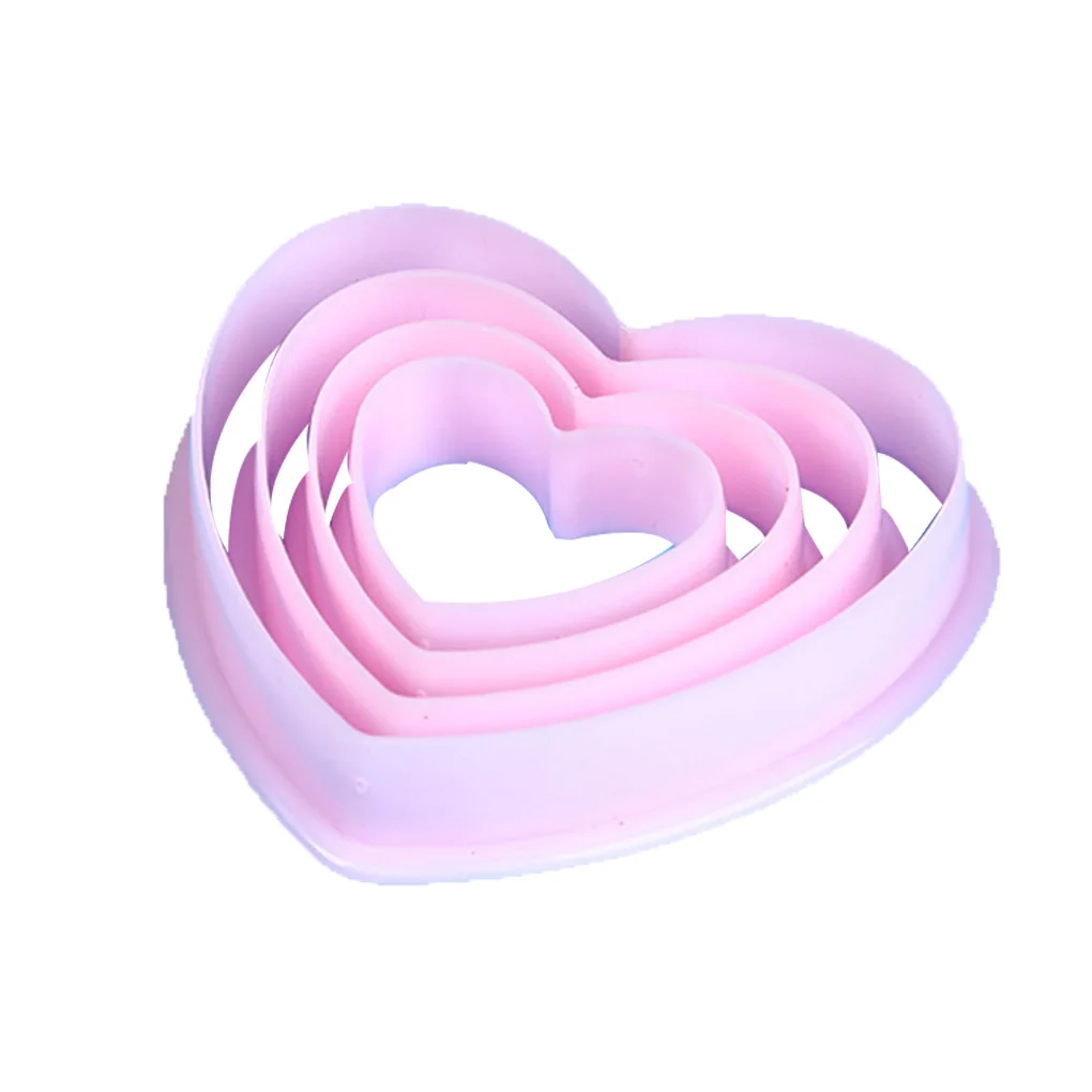 4pcs Plastic Heart Pattern Cutting Dies Mold Set Cookie Moulds Set Cake Cutters Baking Tools
4pcs Plastic Heart Pattern Cutting Dies Mold Set Cookie Moulds Set Cake Cutters Baking Tools