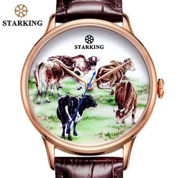 STARKING Genuine Leather Man Antique Watch Limited Edition Men Wristwatches High-end Dial Art-Work Sapphire Mechanical Clock
STARKING Genuine Leather Man Antique Watch Limited Edition Men Wristwatches High-end Dial Art-Work Sapphire Mechanical Clock
