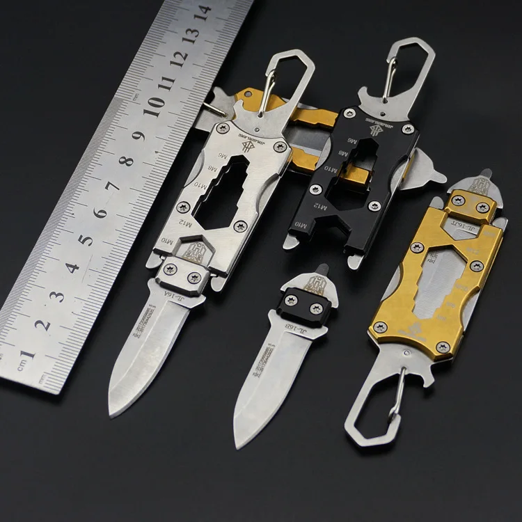 EDC Multi Pocket Knife Keychain Carabiner Fruit Pare Letter Parcel Bottle Opener Cutter Wrench Outdoor Survival Tools
EDC Multi Pocket Knife Keychain Carabiner Fruit Pare Letter Parcel Bottle Opener Cutter Wrench Outdoor Survival Tools