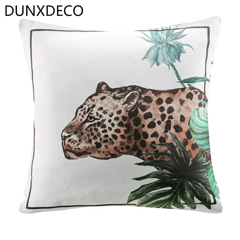 DUNXDECO Cushion Cover Decorative Pillow Case American Style Tropical Rain Forest Plants Leopard Print Coussin Modern Room Decor
DUNXDECO Cushion Cover Decorative Pillow Case American Style Tropical Rain Forest Plants Leopard Print Coussin Modern Room Decor