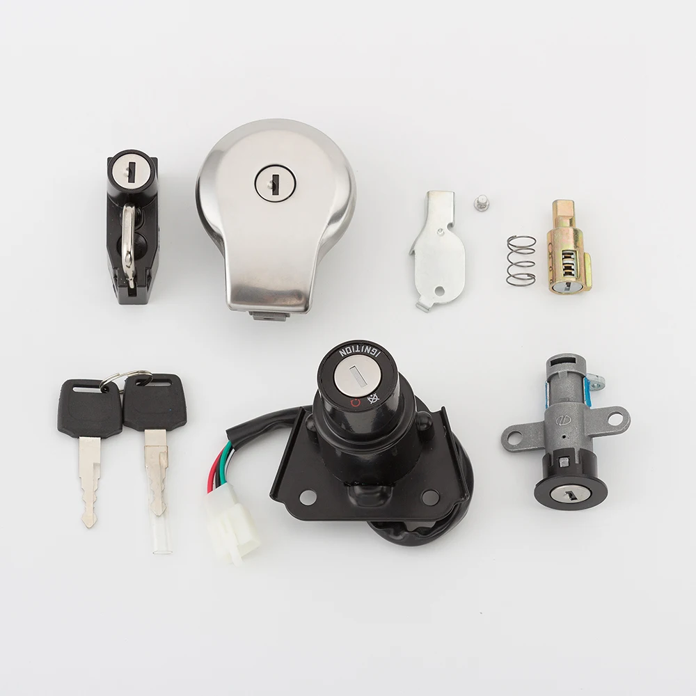 FXCNC Motorcycle New Ignition Switch Lock Fuel Gas Cap Lock Key Seat A Set Fit MotoFino MF50QT MF5 For Baotian BT49QT-9 BT50QT-9
FXCNC Motorcycle New Ignition Switch Lock Fuel Gas Cap Lock Key Seat A Set Fit MotoFino MF50QT MF5 For Baotian BT49QT-9 BT50QT-9