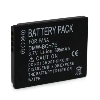 

WHCYonline 695mAh DMW-BCH7E DMW BCH7E Camera Battery For Panasonic DMC-S1 DMC-FP1 FP2 FP3 FT10 TS10