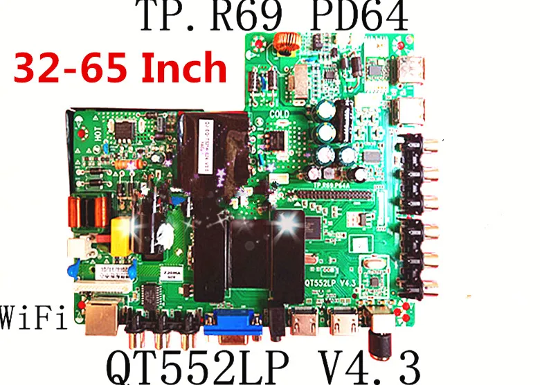 For TP.R69 PD64 Motherboard QT552LP V4.3 TP.MS628M.PB813/PB803 Network 2K HD
For TP.R69 PD64 Motherboard QT552LP V4.3 TP.MS628M.PB813/PB803 Network 2K HD