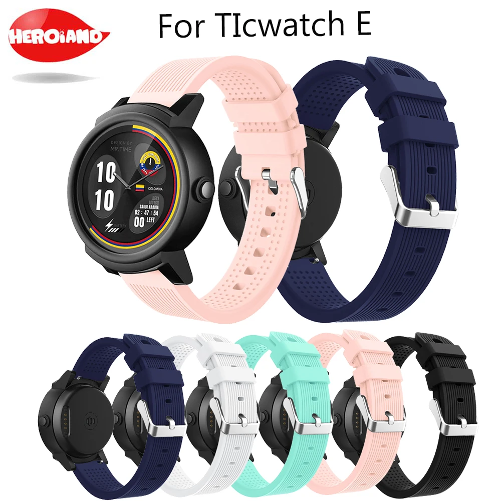 New Arrival Universal Comfortable Silicone Replacement Smart sport Watch Wrist Band Bracelet Strap for Ticwatch E Ticwatch 2
New Arrival Universal Comfortable Silicone Replacement Smart sport Watch Wrist Band Bracelet Strap for Ticwatch E Ticwatch 2