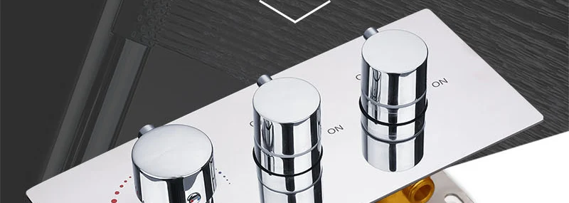 hm 2 Functional Channels High Flow 70L Temperature Thermostatic Controller Water Mixer Bath Shower Brass Chrome Mixer Finishing (2)