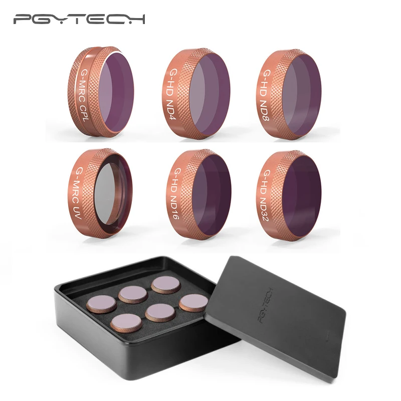 PGYTECH Advanced DJI Mavic Air lens Filter Kit UV CPL ND4 ND8 ND16 ND32 Lens Filter Set For DJI Mavic Air Drone
PGYTECH Advanced DJI Mavic Air lens Filter Kit UV CPL ND4 ND8 ND16 ND32 Lens Filter Set For DJI Mavic Air Drone