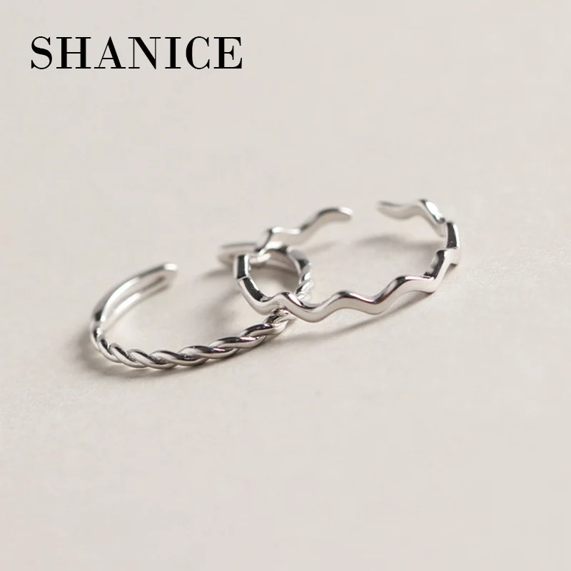 SHANICE 925 Sterling Silver Wave Open Rings For Women Personality Simple Style Lady Prevent Allergy Sterling-silver-jewellry
SHANICE 925 Sterling Silver Wave Open Rings For Women Personality Simple Style Lady Prevent Allergy Sterling-silver-jewellry
