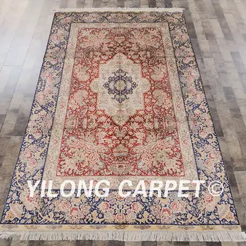 Yilong 5'x8' Red color simple design hand knotted rugs silk handmade persian carpet (SL268D5x8)
Yilong 5'x8' Red color simple design hand knotted rugs silk handmade persian carpet (SL268D5x8)
