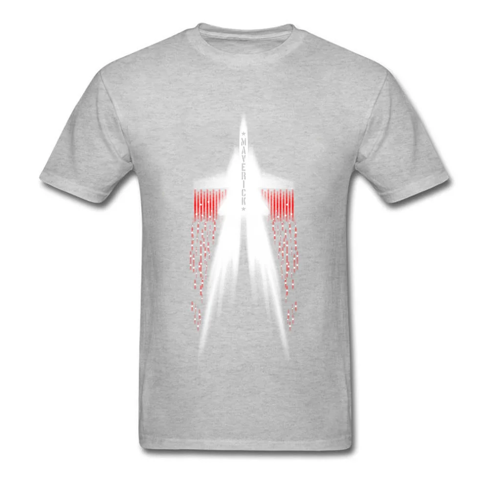 Maverick Simple Style Thanksgiving Day 100% Cotton Crewneck Boy Tops Shirt Leisure T-shirts Discount Short Sleeve T-shirts Maverick grey