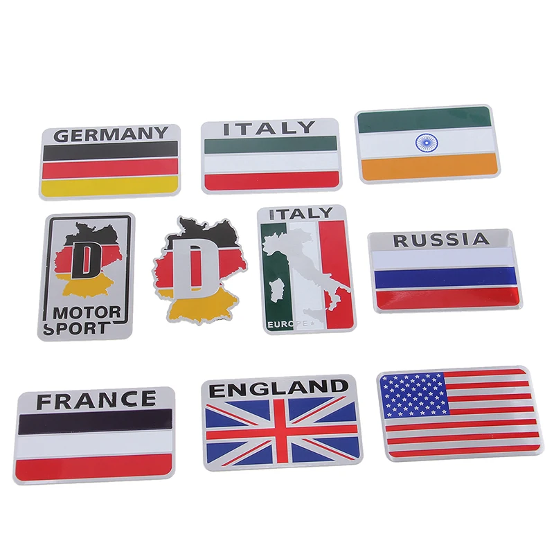 National British/Italy/French/German/Russian//India/German Flag Emblem Badge Car Body 3D Sticker DIY Decoration Accessories 
National British/Italy/French/German/Russian//India/German Flag Emblem Badge Car Body 3D Sticker DIY Decoration Accessories