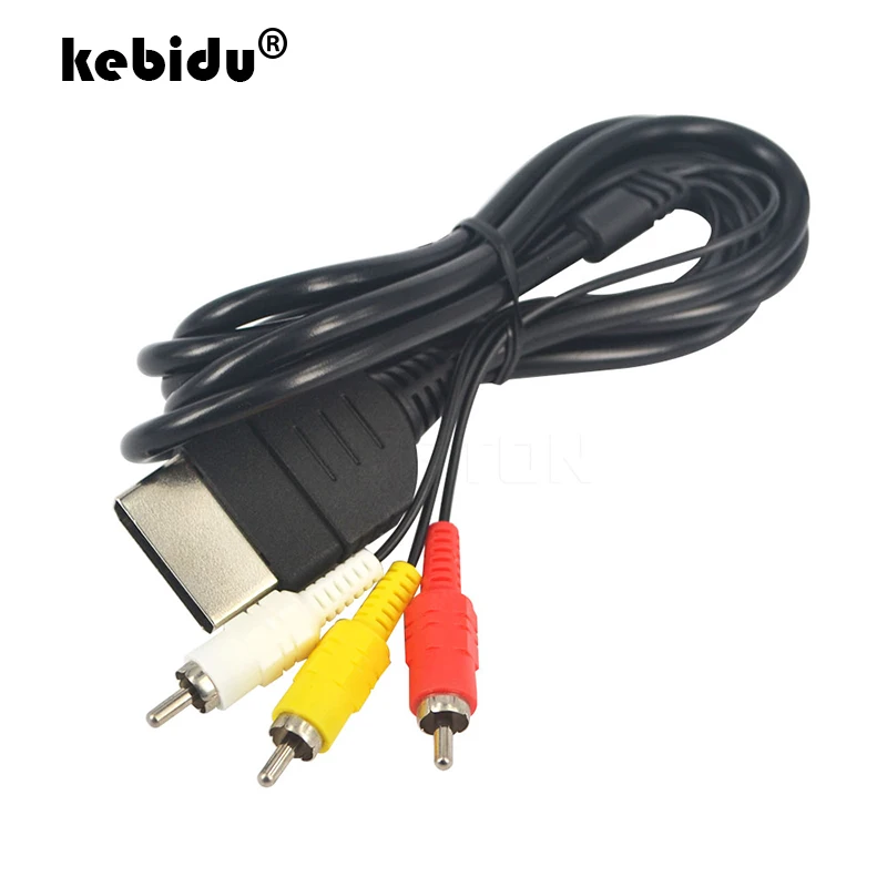 Kebidu 1 8 м 3 RCA 1080P AV Аудио Видео Компонент конвертировать кабель для XBOX PS2 HDTV DVD ТВ Ni