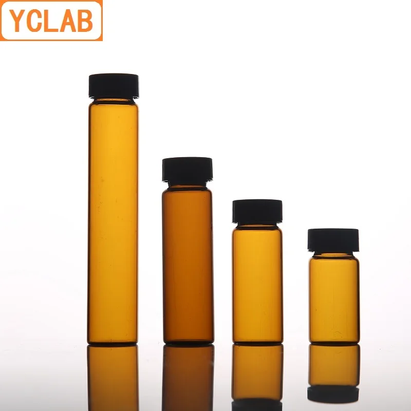 YCLAB 10 мл Φ коричневый Янтарный винт с пластиковой крышкой и полиэтиленовой