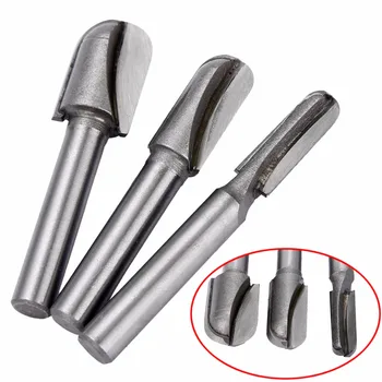 3pcs 1/4" 3/8" 1/2" Diameter Round Nose Router Bits 1/4" Shank Template Ball Woodworking Cutter Set
3pcs 1/4" 3/8" 1/2" Diameter Round Nose Router Bits 1/4" Shank Template Ball Woodworking Cutter Set