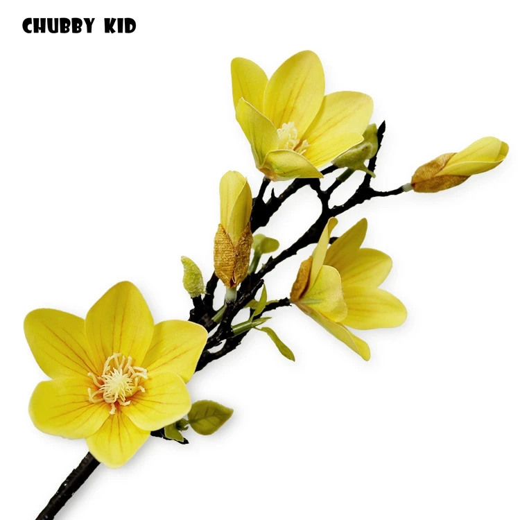 10pcs! wholesale 3D high simulation Real touch 5 heads Magnolia artificial flower fake magnolias wedding decorative flowers
10pcs! wholesale 3D high simulation Real touch 5 heads Magnolia artificial flower fake magnolias wedding decorative flowers