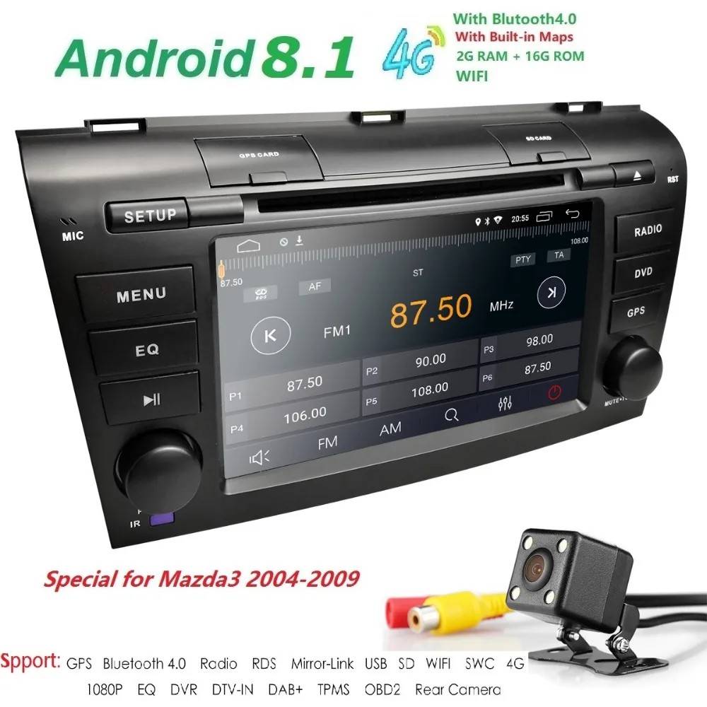 4G Modem Android 9.0 Car DVD For Mazda 3 2004-2009 4G SIM Car Multimedia Mazda 3 Bluetooth 4.0 WIFI Option TPMS Steering Wheel
4G Modem Android 9.0 Car DVD For Mazda 3 2004-2009 4G SIM Car Multimedia Mazda 3 Bluetooth 4.0 WIFI Option TPMS Steering Wheel